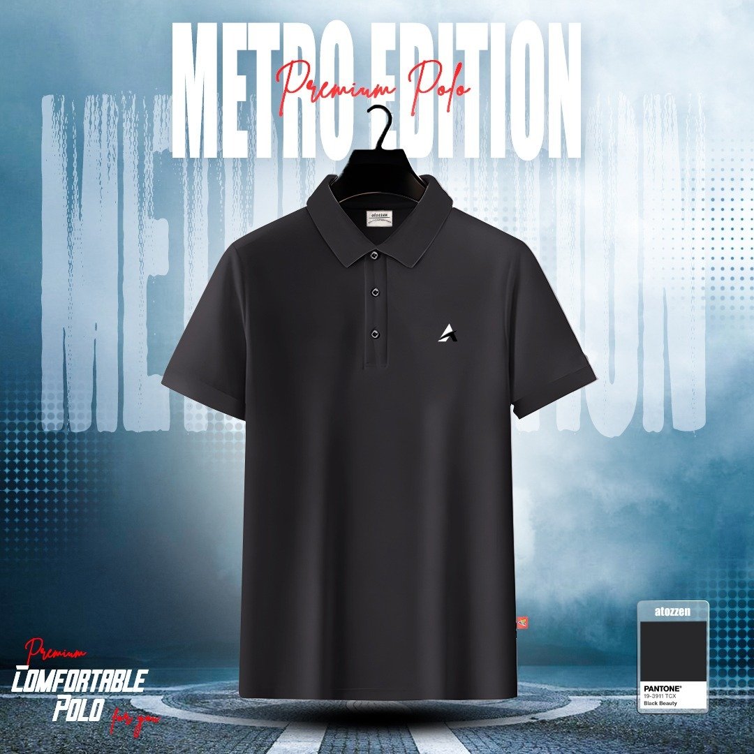 Men's Premium Polo Shirt (Black)